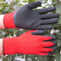 Polyester Latex Coated Polyester Gloves Safety Hand Work Glove